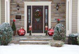 decoracion navidena para ventanas exteriores